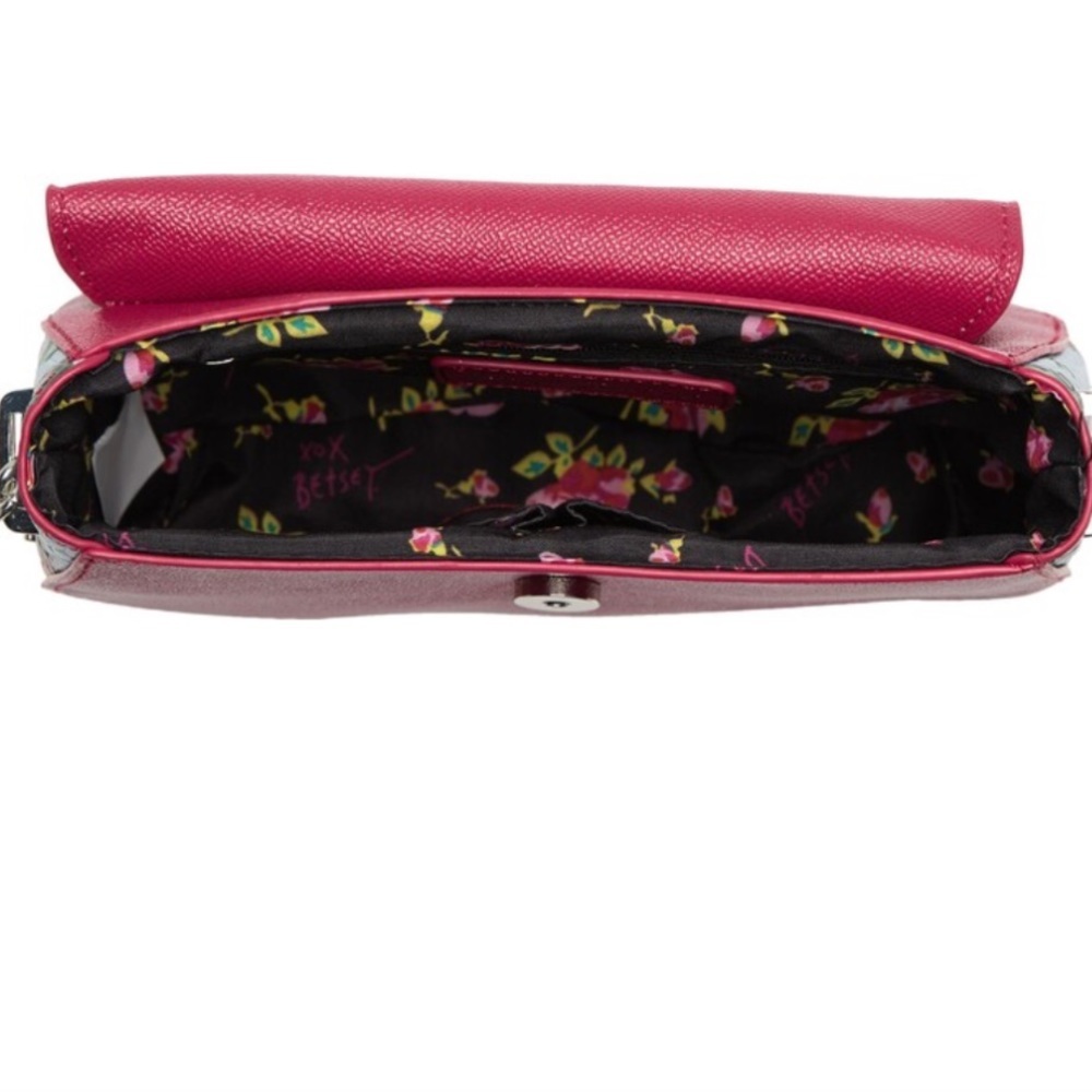 Betsey Johnson Red Floral Crossbody Bag - Picture 7 of 15